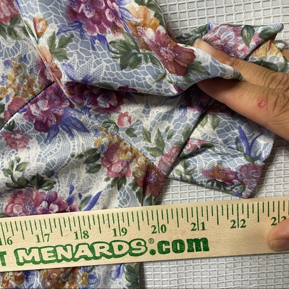 Vintage Tribrite Floral Dress Size 16P - Picture 7 of 8